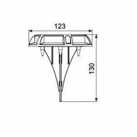 Solarscheinwerfer Galix Boden Aluminium