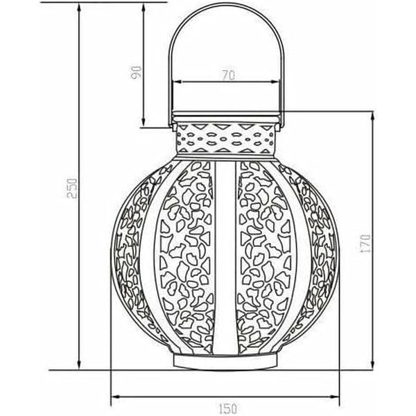 Solarlampe Galix Beige