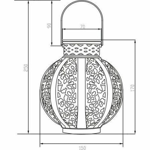 Solarlampe Galix Beige