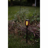 Solarlampe Galix Harz Schwarz Ø 7,3 x 47 cm