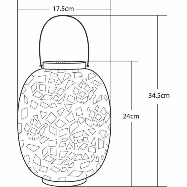Solarlampe Galix G2002 Chrom Kaltweiß 10 lm