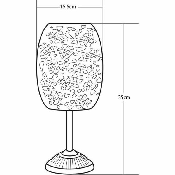 Solarlampe Galix G2003 Chrom 10 W Kaltweiß 10 lm