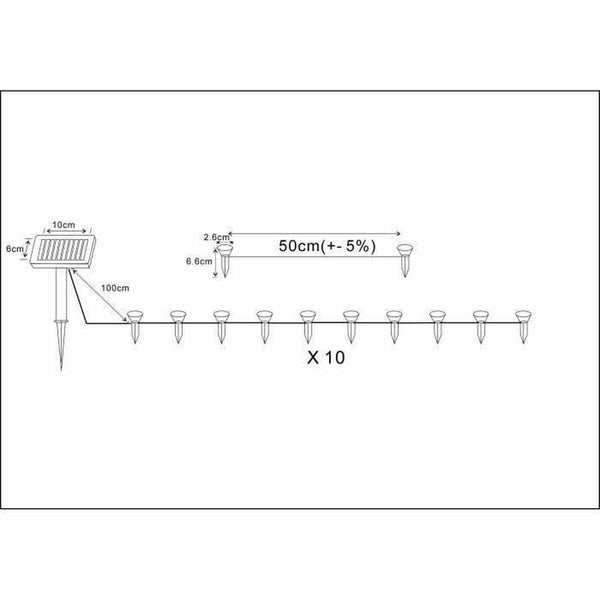 LED-Lichterkette Galix Solar 100 Lm