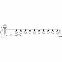 LED-Lichterkette Galix Solar