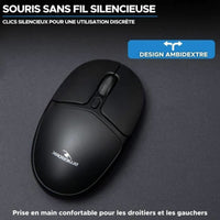 Schnurlose Mouse Bluestork Office 25 Schwarz