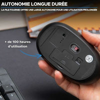 Schnurlose Mouse Bluestork Office 25 Schwarz