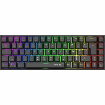 Gaming Tastatur The G-Lab KEYZ TITAN Schwarz AZERTY