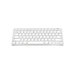 Bluetooth-Tastatur Bluestork BS-KB-MICRO/BT/SP Weiß Silberfarben Qwerty Spanisch