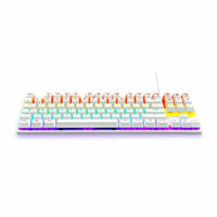 Gaming Tastatur The G-Lab Mercury AZERTY Weiß