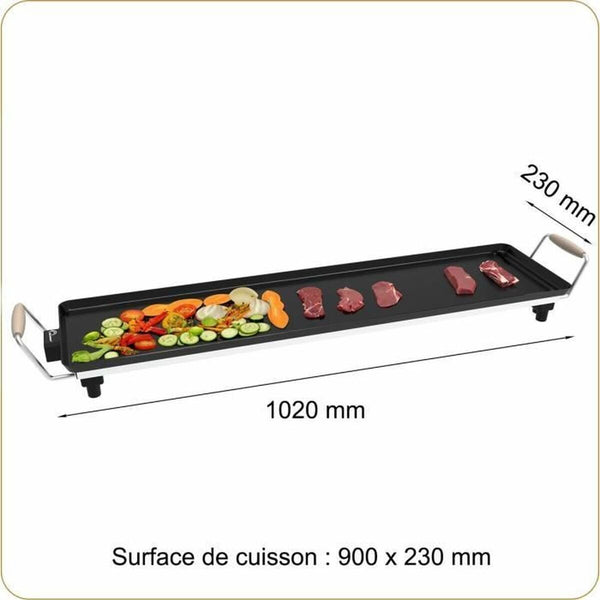 Grillpfanne Little Balance 8742 Schwarz 2000 W 90 x 23 cm