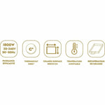 Grillpfanne Little Balance 8742 Schwarz 2000 W 90 x 23 cm