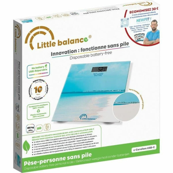 Digitale Personenwaage Little Balance Caribe Blau