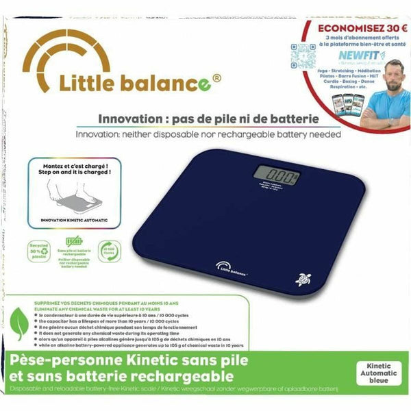 Digitale Personenwaage Little Balance Kinetic Auto Blau