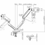 Bildschirm-Träger für den Tisch Oplite MT10