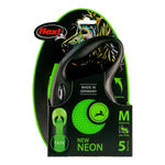 Hundeleine Flexi NEW NEON 5 m grün S
