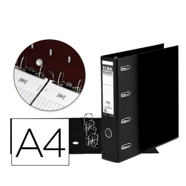 Ringbuch Elba 100551851 Schwarz A4 (1 Stück)