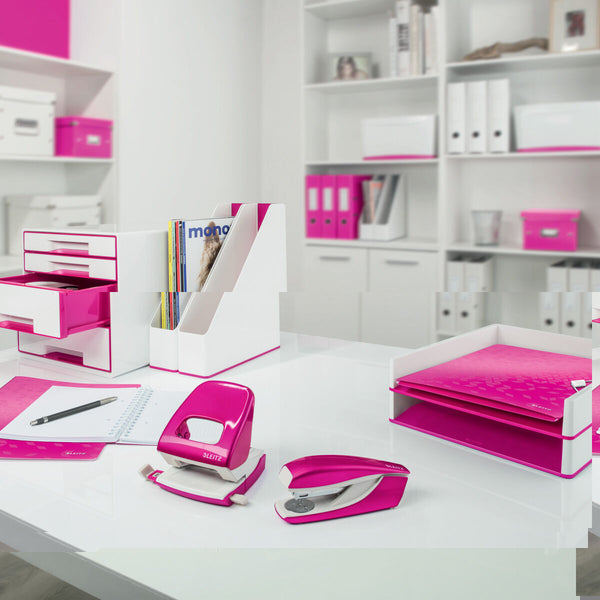 Faltblatt Leitz Rosa A4