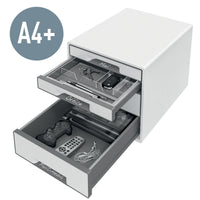 Ablageschublade Leitz WOW CUBE Weiß