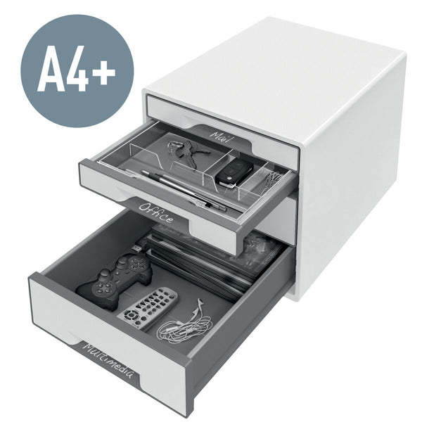 Ablageschublade Leitz WOW CUBE Weiß