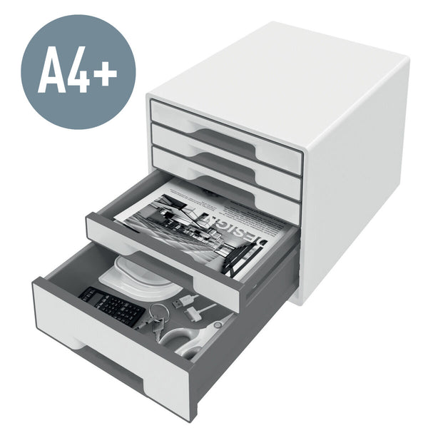 Ablageschublade Leitz WOW CUBE Weiß