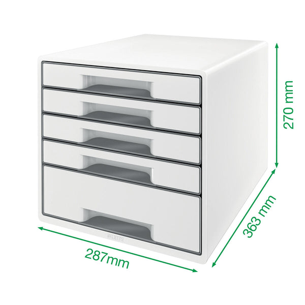 Ablageschublade Leitz WOW CUBE Schwarz