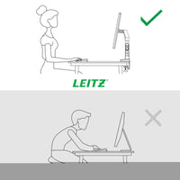 Bildschirm-Träger für den Tisch Leitz Ergo Space Saving 17" 32"