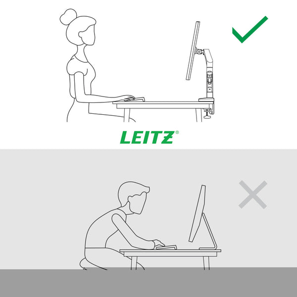 Bildschirm-Träger für den Tisch Leitz Ergo Space Saving 17" 32"