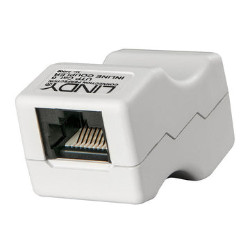 RJ45-Adapter LINDY 34009 Weiß Grau 1 Stück