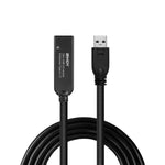 USB-Kabel LINDY 43376 Schwarz 10 m (1 Stück)