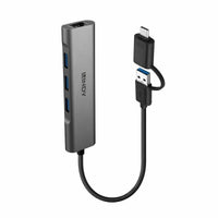 Hub USB LINDY 43379 Schwarz