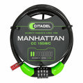 Kabel mit Vorhängeschloss Citadel Manhattan cc 150/8/c Kombination Schwarz 150 cm
