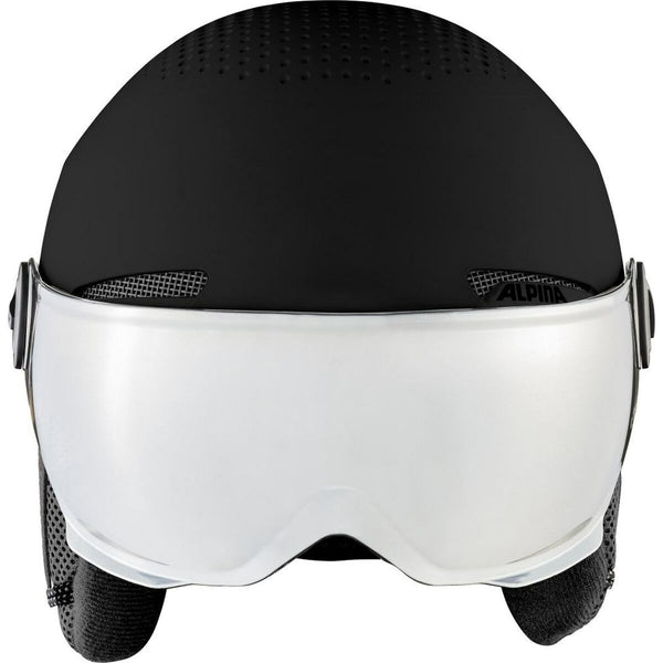 Skihelm Alpina Arber Visor Q Lite Schwarz Schwarzweiß 54-58 cm