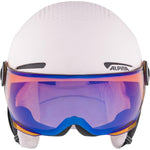 Skihelm Alpina Zupo Visor Q Lite Rosa Schwarzweiß 51-55 cm