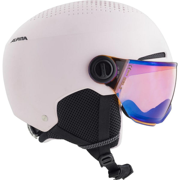 Skihelm Alpina Zupo Visor Q Lite Rosa Schwarzweiß 51-55 cm