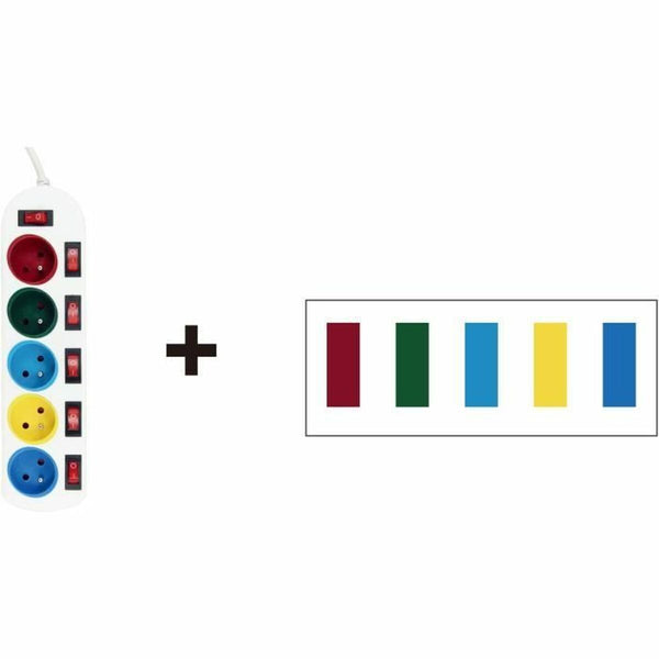 Steckerleiste mit 5 Steckdosen und Schalter GAO 3680 W