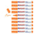 Dauermarker Edding 4500 Textil Fluoreszierend Orange (10 Stück)