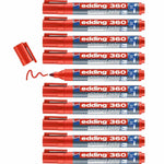 Schiefermarker Edding 360 Aufladbar Rot (10 Stück)