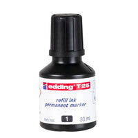 Nachfüllungstinte Edding T25 Permanent Schwarz 30 ml (10 Stück)