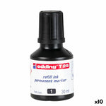 Nachfüllungstinte Edding T25 Permanent Schwarz 30 ml (10 Stück)