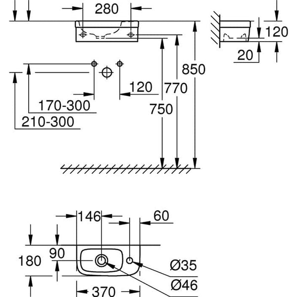 Waschbecken Grohe 3932700H