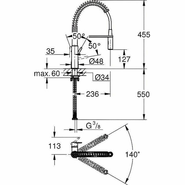 Mischbatterie Grohe Professional 30361000