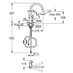 Mischbatterie Grohe 30549000 Metall