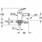 Mischbatterie Grohe Metall Messing