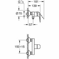 Mischbatterie Grohe Metall