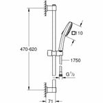 Dusche Säule Grohe Vitalio Comfort 110 ABS Kunststoff