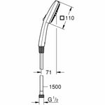 Duschkopf Grohe Kunststoff