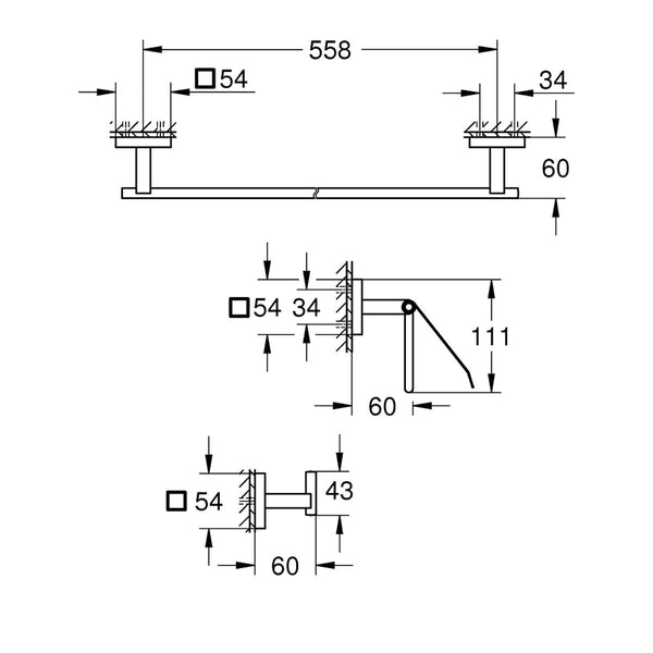 Mischbatterie Grohe Metall