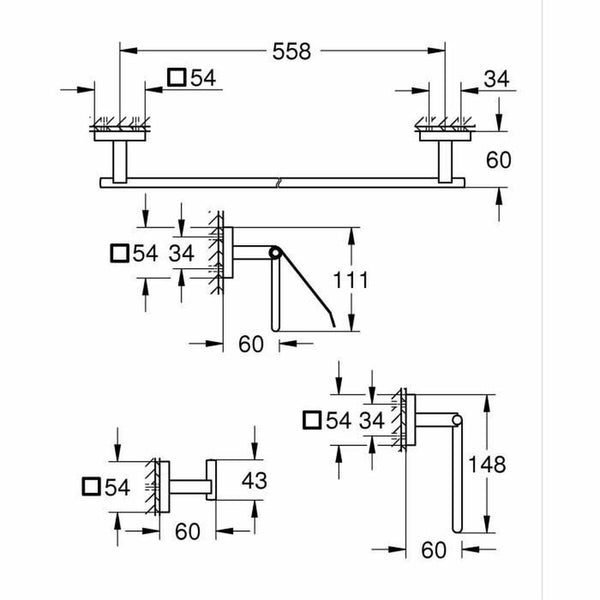 Mischbatterie Grohe Metall