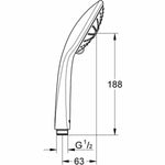 Duschkopf Grohe 27319000 3 Positionen