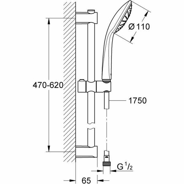 Duschset Grohe 27322000 Metall